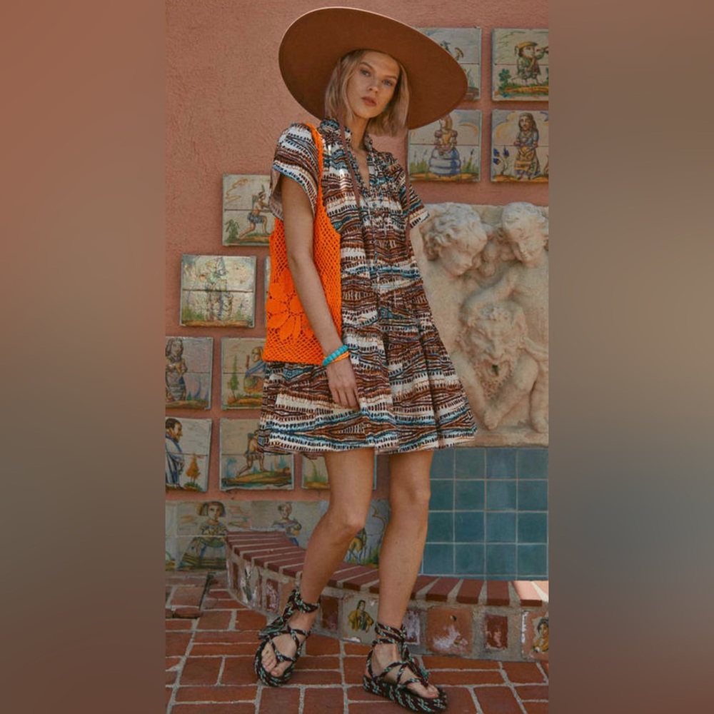 HUNTER BELL Multicolor Midi Dress